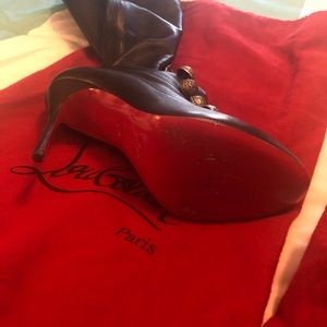 Christian Louboutin Brown Leather Boots